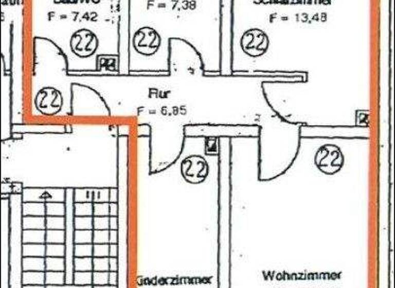Wohnung zum Kauf 120.000 € 3 Zimmer 63 m² 2. Geschoss Großdalzig Zwenkau 04442