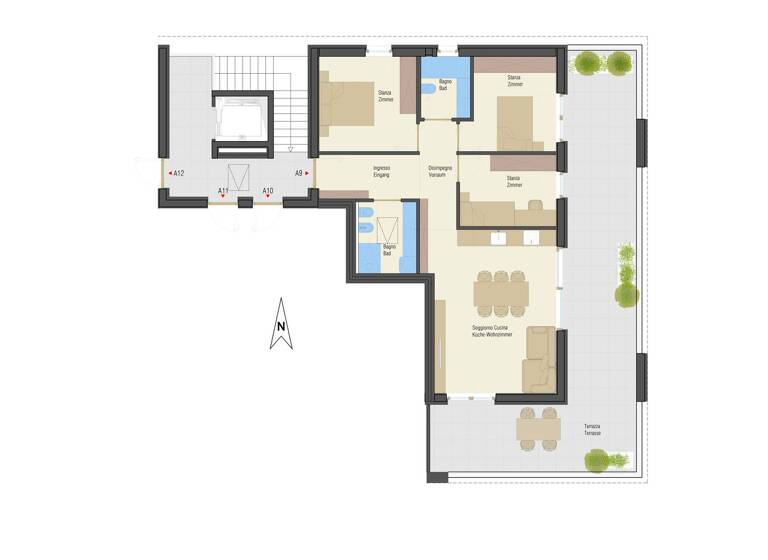 Wohnung zum Kauf 765.000 € 4 Zimmer 80,5 m² 2. Geschoss Bozner Straße 1 Neumarkt 39044