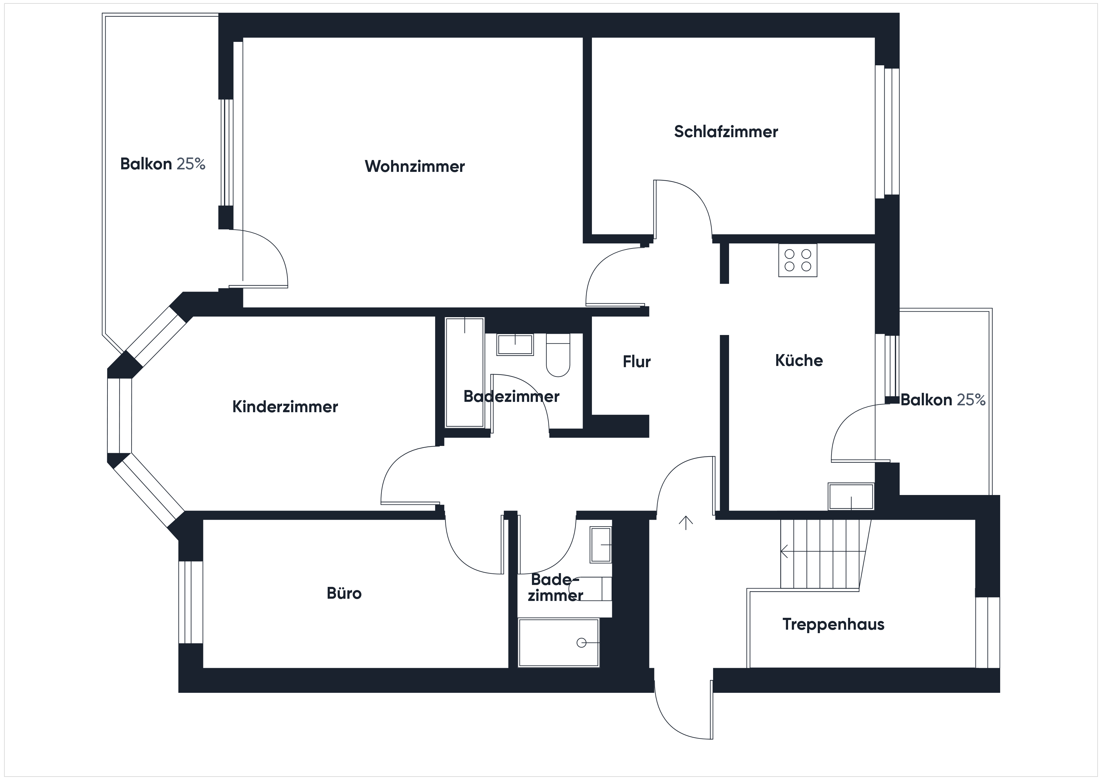 Wohnung zur Miete 1.170 € 4 Zimmer 93,5 m²<br/>Wohnfläche 2.<br/>Geschoss 01.02.2025<br/>Verfügbarkeit Weilimdorf Stuttgart 70499