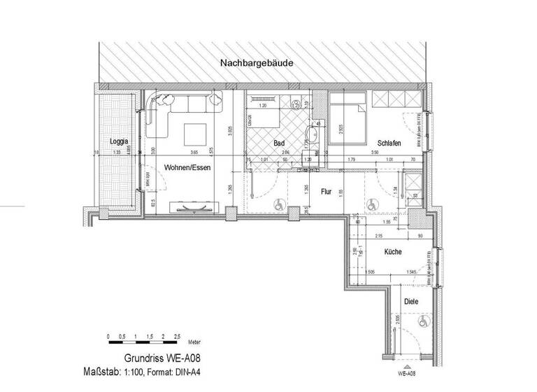 Wohnung zum Kauf - Erstbezug provisionsfrei 369.900 € 2 Zimmer 58,7 m² 1. Geschoss Gallus Frankfurt am Main 60326