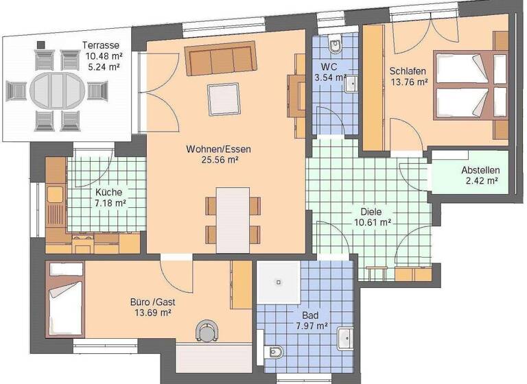 Wohnung zur Miete 1.025 € 3 Zimmer 90 m² EG frei ab 01.05.2026 Werste Bad Oeynhausen 32549