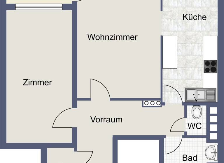 Wohnung zur Miete 690 € 2 Zimmer Ober-Grafendorf 3200