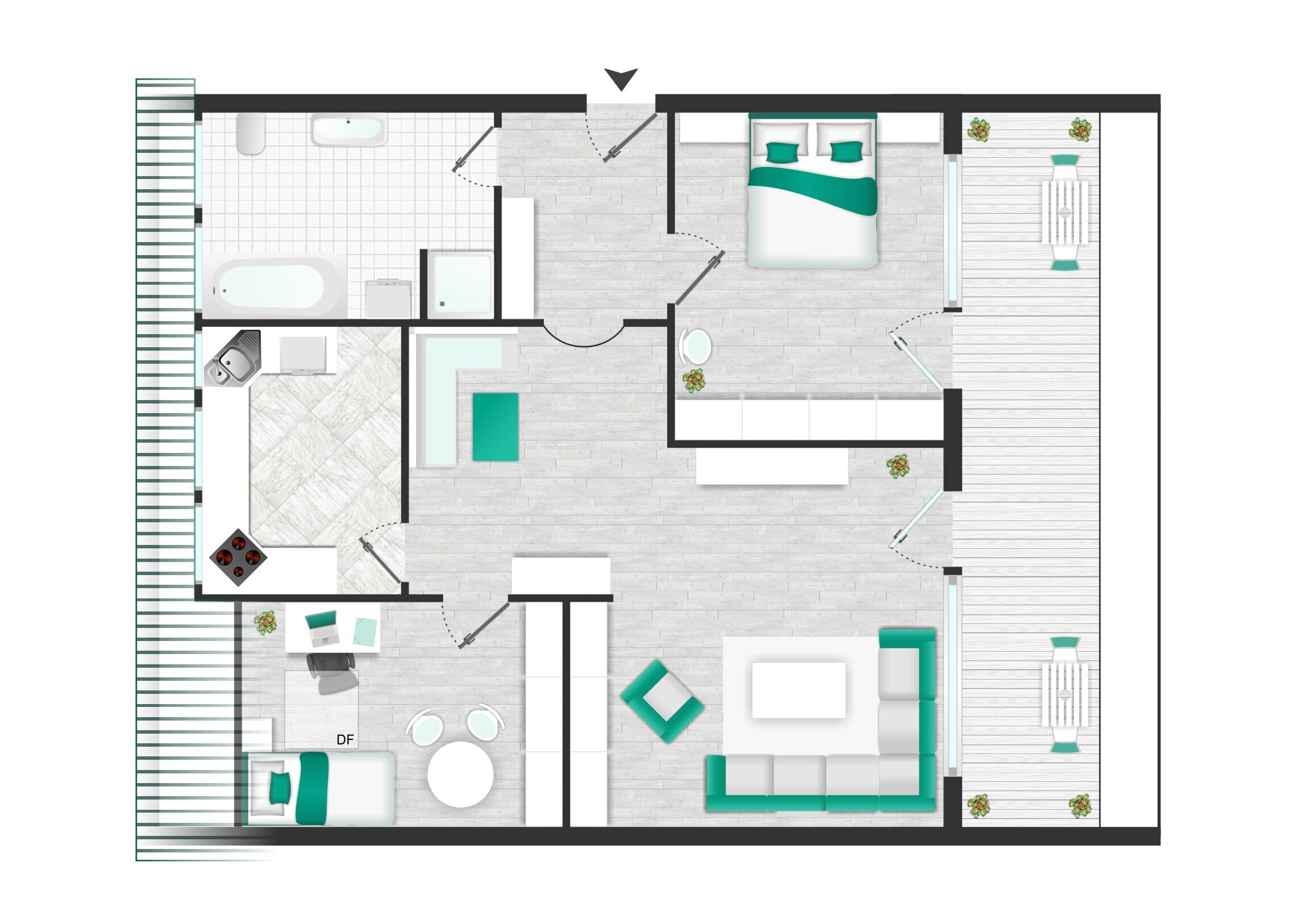 Wohnung zum Kauf provisionsfrei 347.000 € 3,5 Zimmer 90,7 m²<br/>Wohnfläche 2.<br/>Geschoss 01.03.2025<br/>Verfügbarkeit Emmendingen Emmendingen 79312