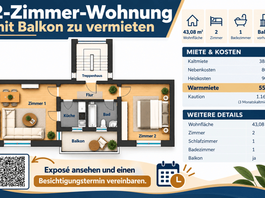 Wohnung zur Miete 388 € 2 Zimmer 43,1 m² Geschoss 1/2 frei ab 01.11.2026 Wassertrüdingen Wassertrüdingen 91717