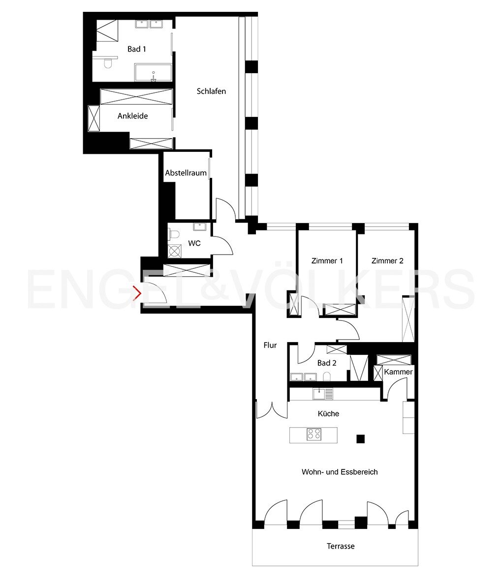 Wohnung zum Kauf 2.495.000 € 4 Zimmer 193 m²<br/>Wohnfläche 6.<br/>Geschoss Mitte Berlin 10117