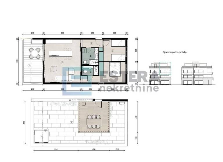 Wohnung zum Kauf 543.390 € 2 Zimmer 92 m² 2. Geschoss Povljana