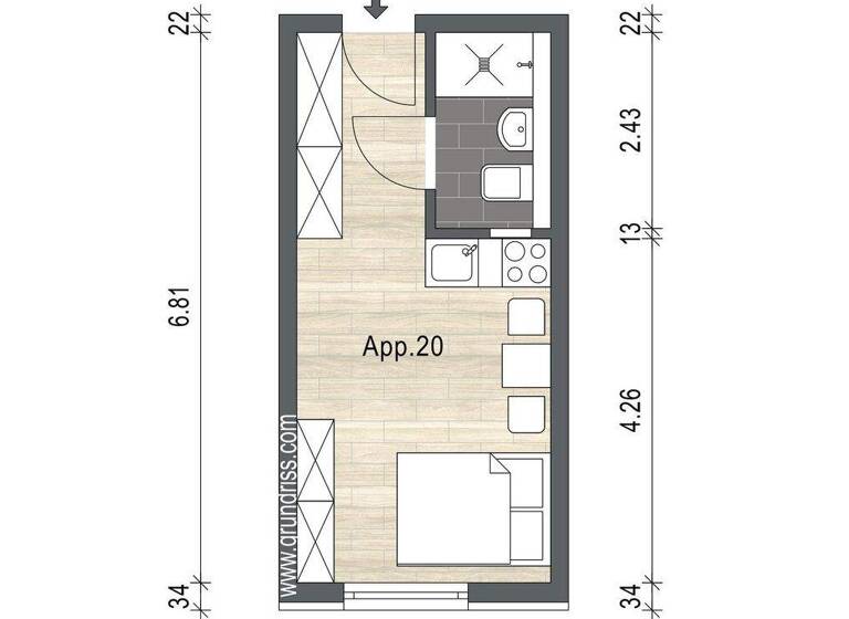 Studio zur Miete 495 € 1 Zimmer 21 m² EG frei ab 01.03.2026 Villestraße 6-8 Alfter 53347