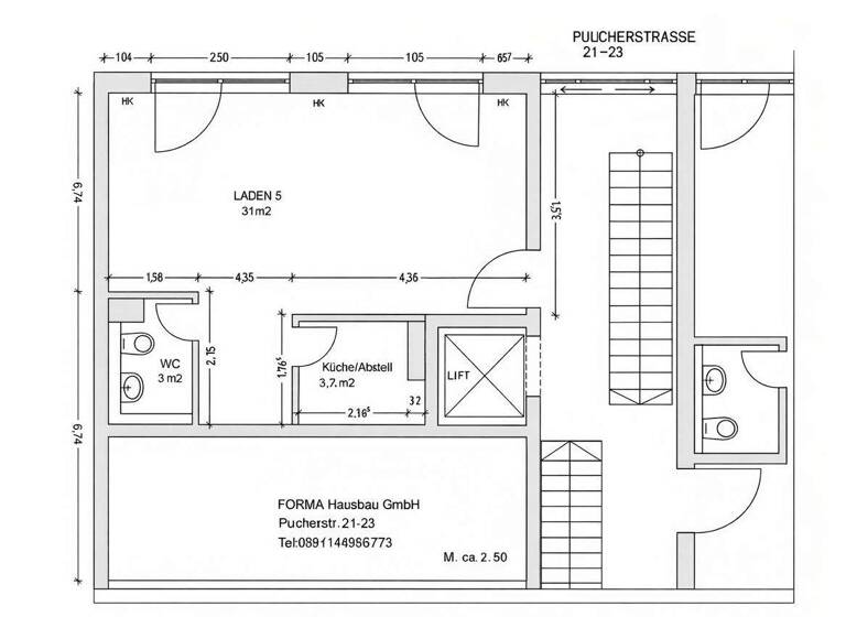 Ausstellungsfläche zum Kauf 168.000 € Pucher Straße 21 - 23 Fürstenfeldbruck 82256
