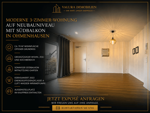 Wohnung zum Kauf 249.000 € 3 Zimmer 70 m² 1. Geschoss frei ab sofort Ohmenhausen Reutlingen 72770