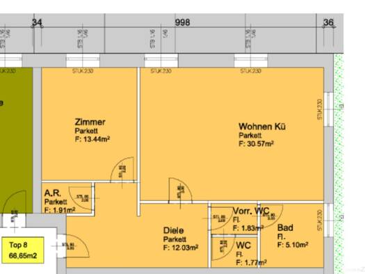 Wohnung zur Miete 614 € 2 Zimmer 66,7 m² Eggenberg Graz 8020