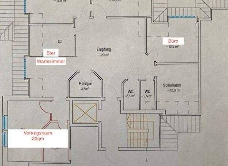 Büro zur Miete 1.900 € 5 Zimmer 107 m² Bürofläche Sehnde 31319