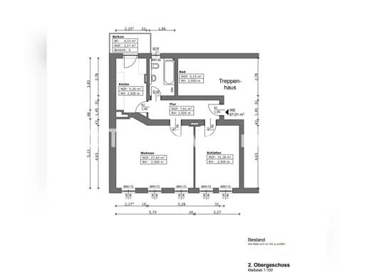 Wohnung zur Miete Tauschwohnung 600 € 2 Zimmer 68 m² 2. Geschoss Krämpfervorstadt Erfurt 99086
