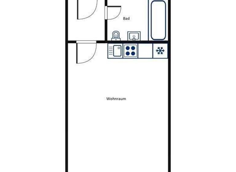 Studio zur Miete 458 € 1 Zimmer 23,1 m² 1. Geschoss frei ab 16.04.2026 Rauwolffstr. 7 Innenstadt Augsburg 86152