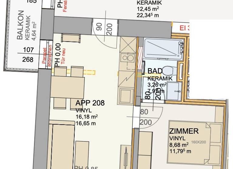 Studio zur Miete 600 € 1 Zimmer 28,1 m² 2. Geschoss Bad Gastein 5640