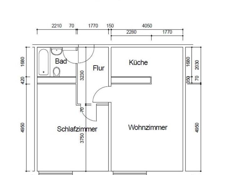 Wohnung zur Miete 280 € 2 Zimmer 54,3 m² 7. Geschoss Friedrich-König-Straße 11 Suhl 98527
