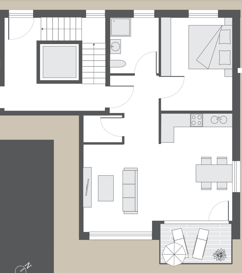 Wohnung zum Kauf provisionsfrei 290.000 € 2 Zimmer 63,5 m²<br/>Wohnfläche EG<br/>Geschoss Stadtweg 10 Stühlingen Stühlingen 79780