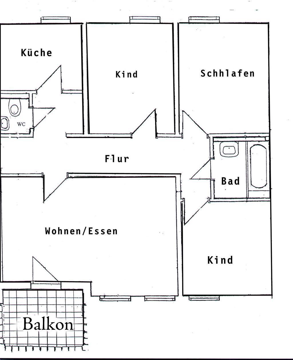 Wohnung zur Miete 535 € 4 Zimmer 80,1 m²<br/>Wohnfläche 1.<br/>Geschoss Goethestraße 6 Schleiz Schleiz 07907