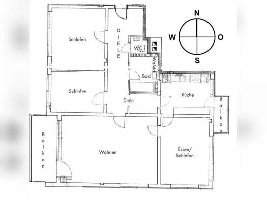 Wohnung zur Miete Tauschwohnung 1.300 € 4 Zimmer 112 m² 4. Geschoss Pasing-Obermenzing München 80687