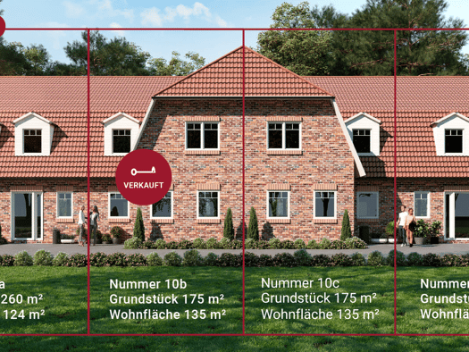 Reihenmittelhaus zum Kauf - Erstbezug provisionsfrei 564.000 € 4 Zimmer 135 m² 184 m² Grundstück frei ab 15.11.2026 Häcklingen Lüneburg 21335