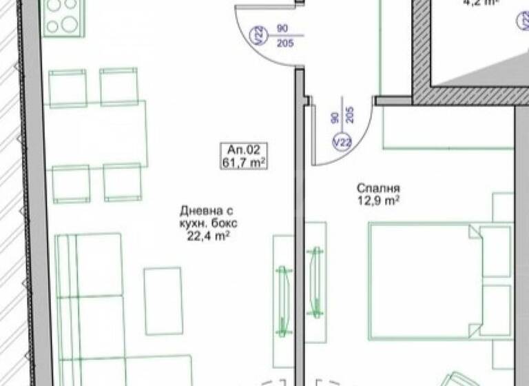 Studio zum Kauf 84.093 € 2 Zimmer 67,3 m² Pomorie