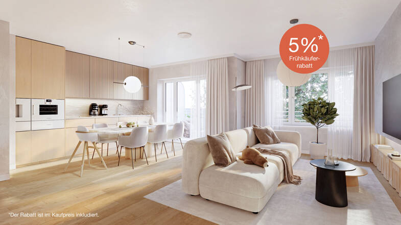 Wohnung zum Kauf - Neubau provisionsfrei 295.450 € 1 Zimmer 41,5 m² 3. Geschoss Liebermannstraße 70 Weißensee Berlin 13088