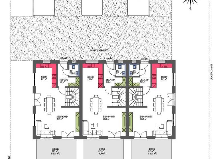 Reihenmittelhaus zum Kauf provisionsfrei als Kapitalanlage geeignet 585.000 € 6 Zimmer 138 m² 194 m² Grundstück Friesheim Barbing 93092
