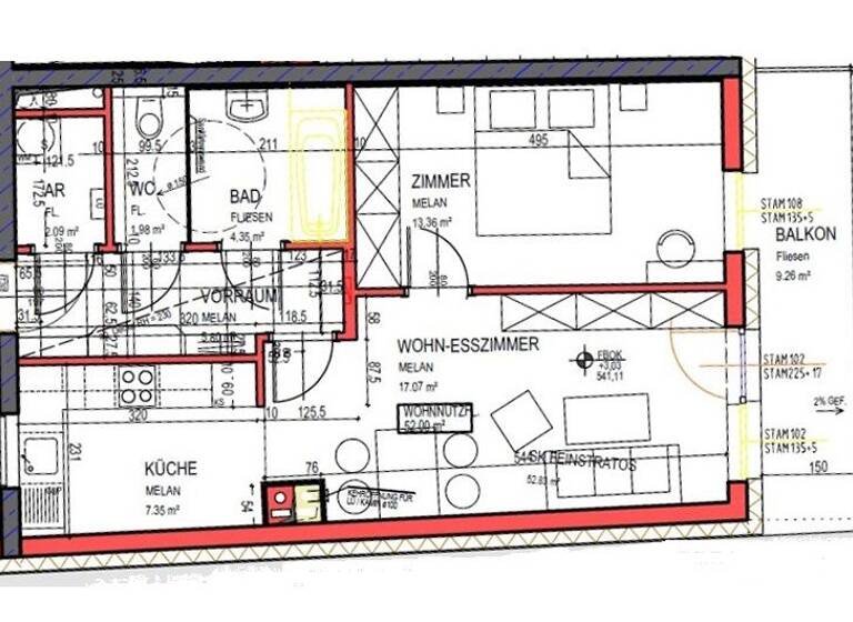 Wohnung zur Miete 523 € 52 m² Am Stadtberg 6/2/3 Allentsteig 3804