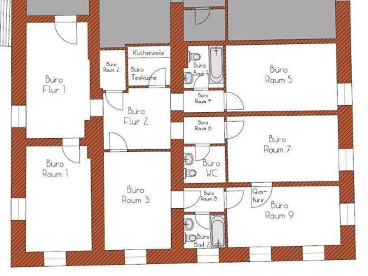Bürofläche zur Miete 140 m² Bürofläche Schwarzach Schwarzach 94374