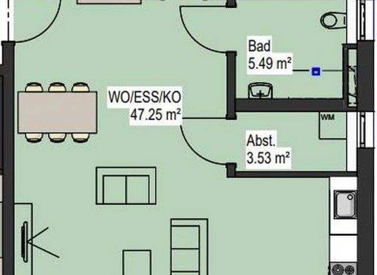 Wohnung zur Miete - Erstbezug 984 € 2 Zimmer 84,2 m² EG frei ab sofort Im Dorf 100B Nordrach 77787