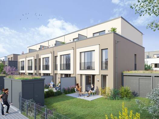 Reihenmittelhaus zum Kauf - Neubau provisionsfrei 740.000 € 4 Zimmer 189 m² Grundstück Levi-Montalcini-Straße 7 Langen 63225