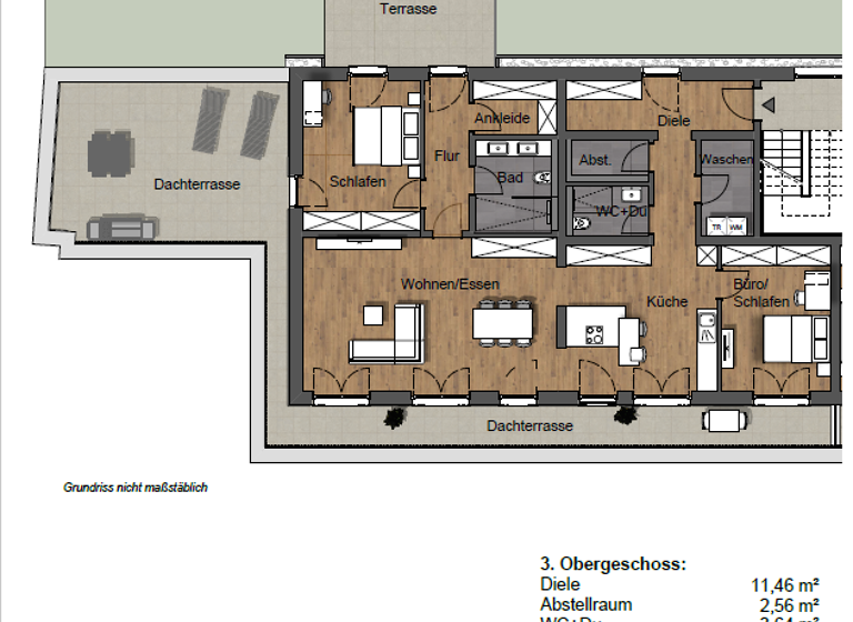 Penthouse zum Kauf - Erstbezug provisionsfrei 649.000 € 4 Zimmer 173,6 m² frei ab 01.03.2026 Lautzkirchen Blieskastel 66440