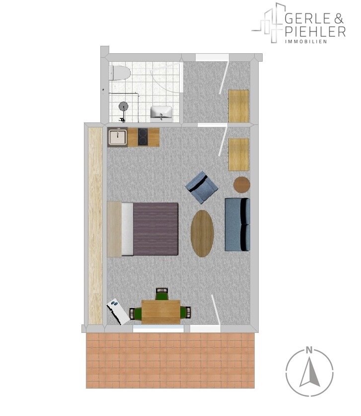 Wohnung zum Kauf 239.000 € 1 Zimmer 34,8 m²<br/>Wohnfläche 3.<br/>Geschoss Mühldörfl Farchant 82490