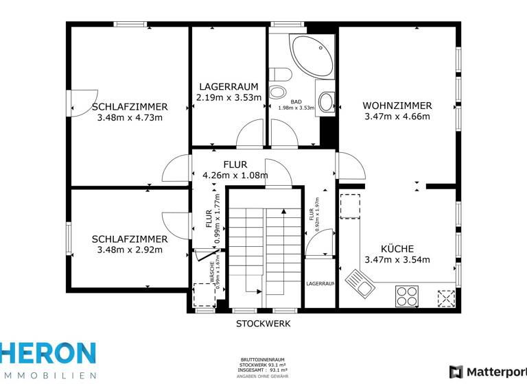 Wohnung zum Kauf 369.000 € 4 Zimmer 84 m²<br/>Wohnfläche 1.<br/>Geschoss Feuerbach Stuttgart / Feuerbach 70469