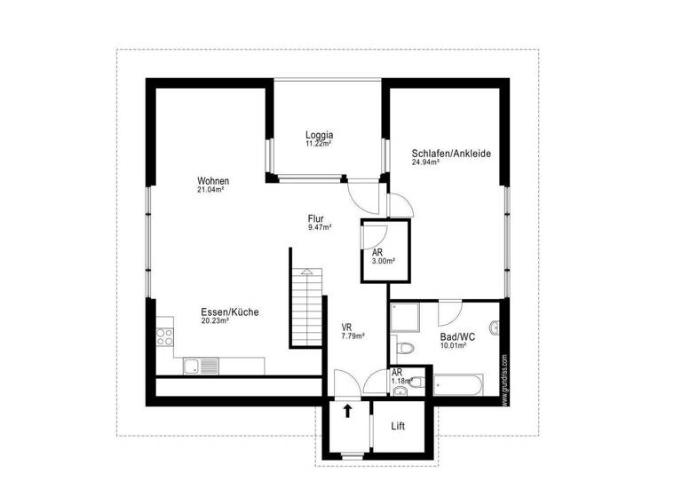 Wohnung zum Kauf - Erstbezug provisionsfrei 833.000 € 2,5 Zimmer 97,7 m² 3. Geschoss Großgmain 5084