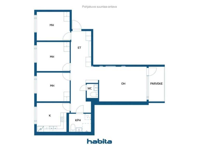 Studio zum Kauf 39.000 € 4 Zimmer 84,5 m² 2. Geschoss Karvontie 3 Rovaniemi 97140