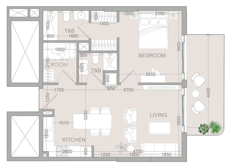Wohnung zum Kauf provisionsfrei 317.622 € 2,5 Zimmer 71,6 m² Dubai 00000