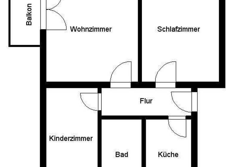 Wohnung zur Miete 370 € 3 Zimmer 56 m² 2. Geschoss Thomas-Müntzer-Straße 8 Langendorf Weißenfels 06667