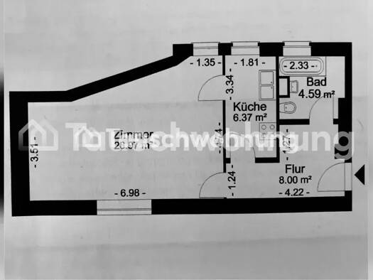 Studio zur Miete Tauschwohnung 357 € 1 Zimmer 50 m² EG Moabit Mitte 10551