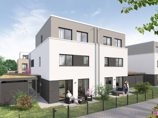 Doppelhaushälfte zum Kauf - Neubau provisionsfrei 914.000 € 5 Zimmer 166,4 m² 270 m² Grundstück Levi-Motalcini-Straße 2 Langen 63225