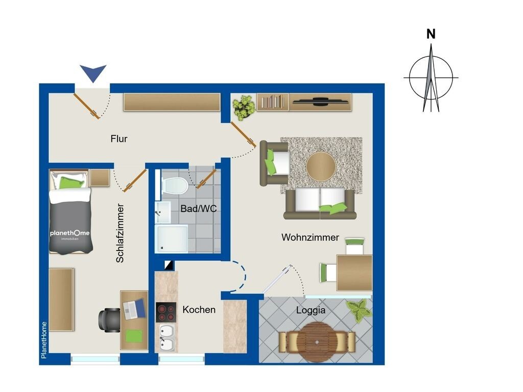 Wohnung zum Kauf 249.000 € 2 Zimmer 49,8 m²<br/>Wohnfläche EG<br/>Geschoss Kochel Kochel am See 82431