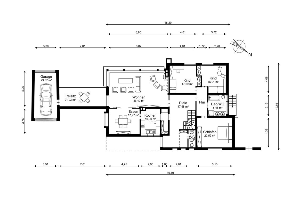 Einfamilienhaus zum Kauf 1.200.000 € 6 Zimmer 230 m²<br/>Wohnfläche 1.330 m²<br/>Grundstück Mulang Kassel 34131