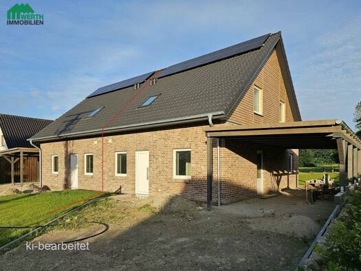 Doppelhaushälfte zum Kauf - Erstbezug 310.000 € 5 Zimmer 109,7 m² 334 m² Grundstück Oster-Ohrstedt 25885