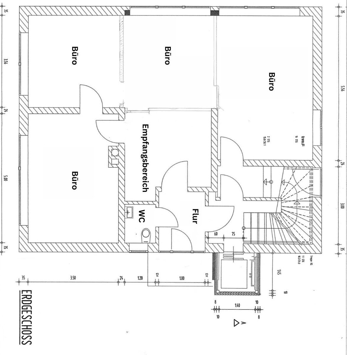 Bürofläche zur Miete 650 € 5 Zimmer 73 m²<br/>Bürofläche Varel Varel 26316