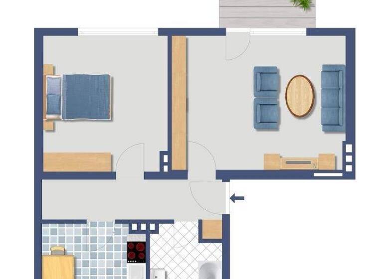 Wohnung zum Kauf provisionsfrei 249.000 € 2 Zimmer 61,4 m² 2. Geschoss Wetzlarer Straße 16 Humboldt-Gremberg Köln 51105