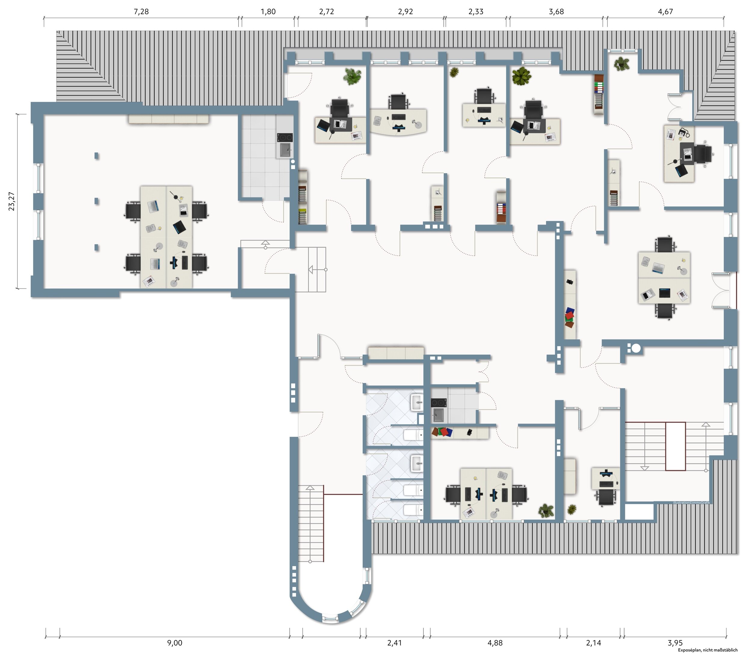 Bürofläche zur Miete 4.080 € 10 Zimmer 292,9 m²<br/>Bürofläche Hüxter- / Mühlentor / Gärtnergasse Lübeck 23564