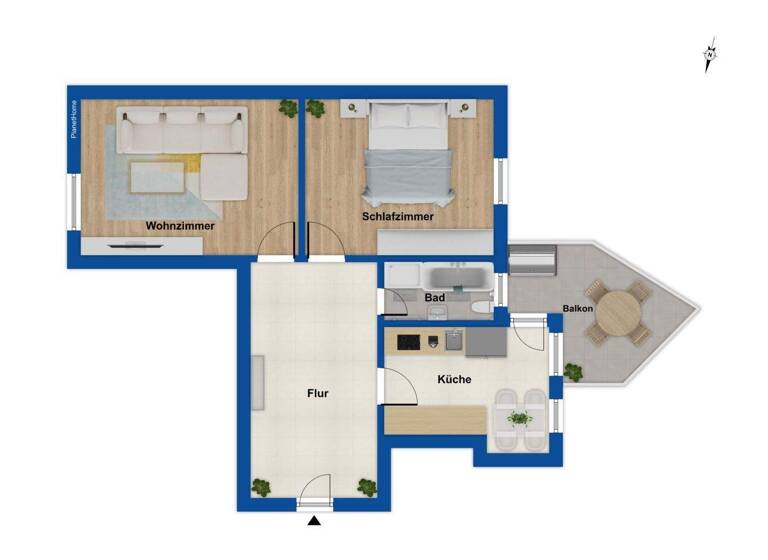 Wohnung zum Kauf 149.000 € 2 Zimmer 66,5 m² 2. Geschoss Leutzsch Leipzig 04179