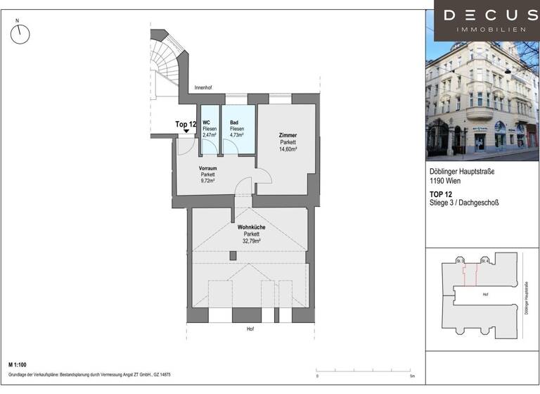 Wohnung zum Kauf provisionsfrei 409.500 € 2 Zimmer 64,3 m² Wien 1190