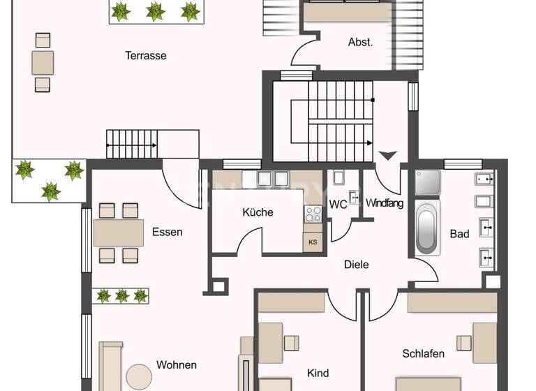 Wohnung zum Kauf 315.000 € 3 Zimmer 112 m² 1. Geschoss Wolfskehlen Riedstadt-Wolfskehlen 64560