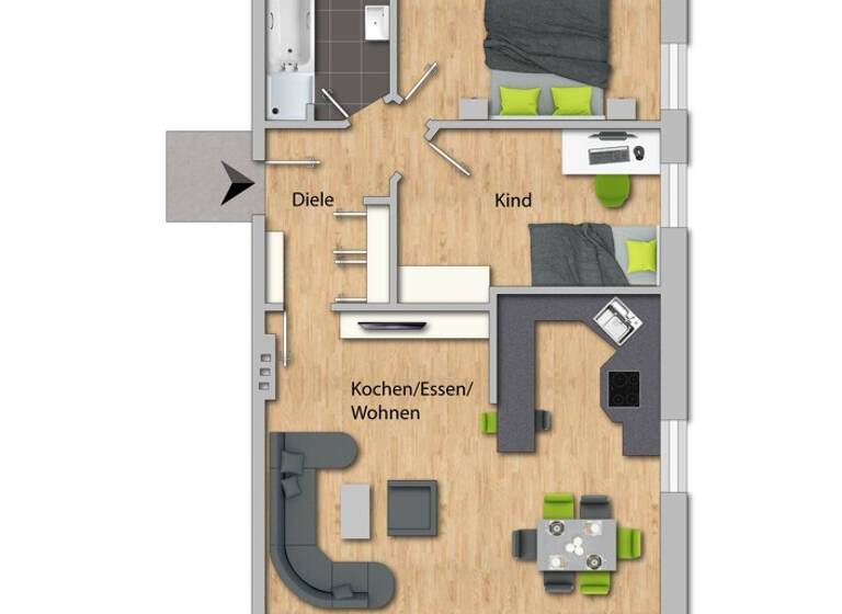 Wohnung zum Kauf 335.000 € 3 Zimmer 82 m² Gundelfingen Gundelfingen an der Donau 89423