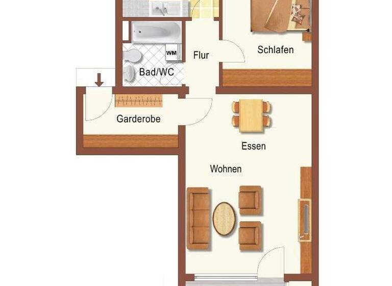 Wohnung zum Kauf 239.000 € 2 Zimmer 60 m² 2. Geschoss frei ab sofort Echterdingen Leinfelden-Echterdingen 70771